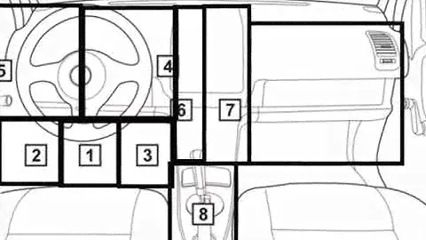 Ford Focus Cc  2004 04 2008 08 Diagnostic Obd Port Connector Socket Location Obd2 Dlc Data Link 514