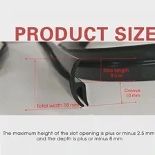🛍 Уплотнительная лента для лобового стекла автомобиля, 1,7 м, для Ford Focus 2, 3, 1, Fiesta, Mondeo, Kuba, Ecosport, Mini, Cooper, R56, R50, R53, F56